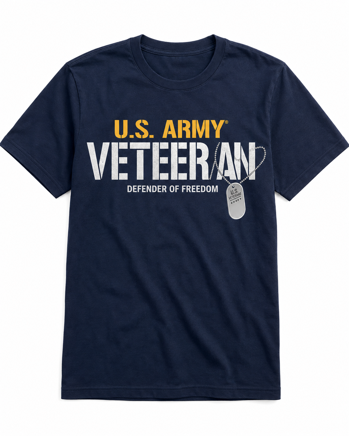 U.S. Army Veteran Dog Tag T-Shirt