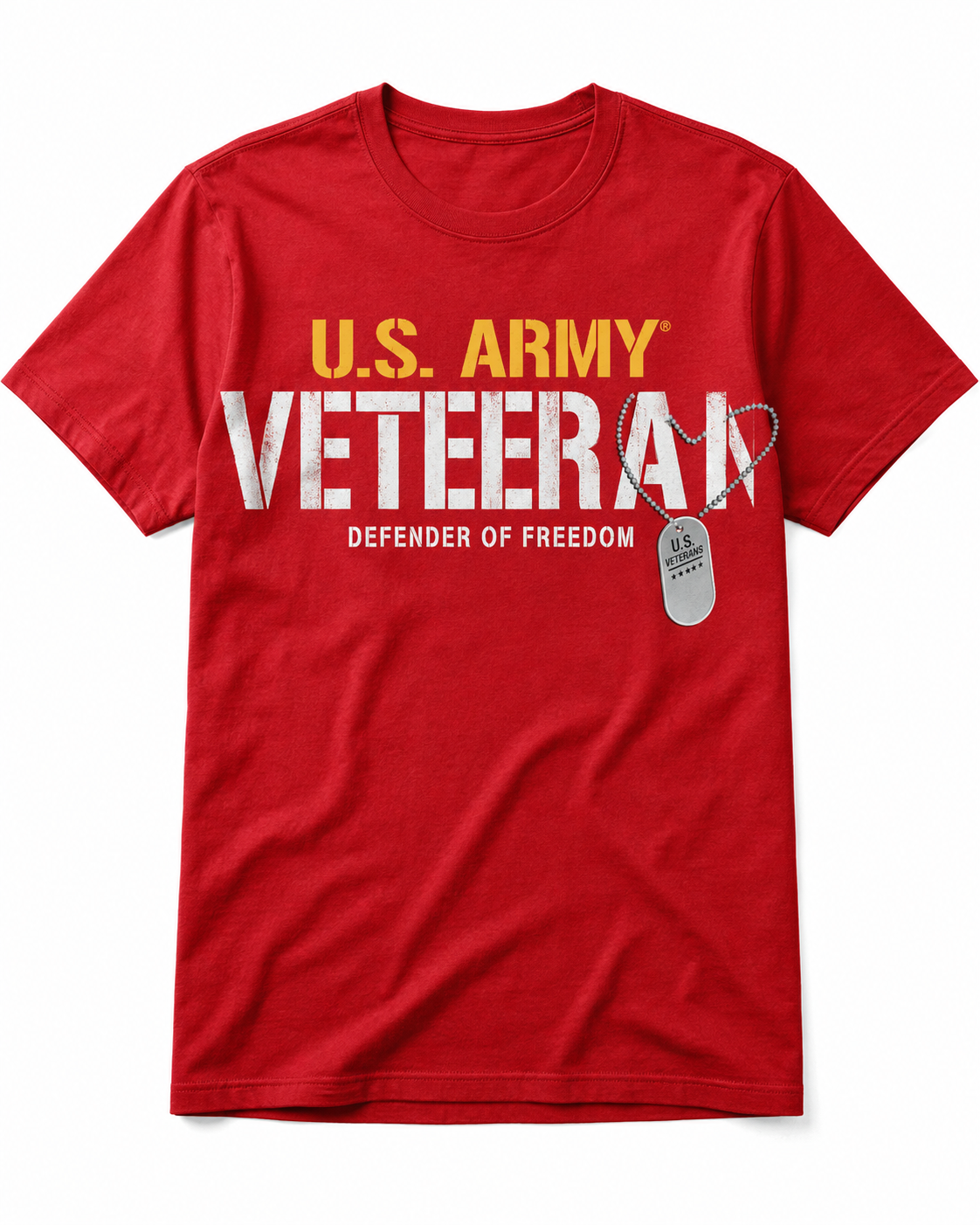 U.S. Army Veteran Dog Tag T-Shirt